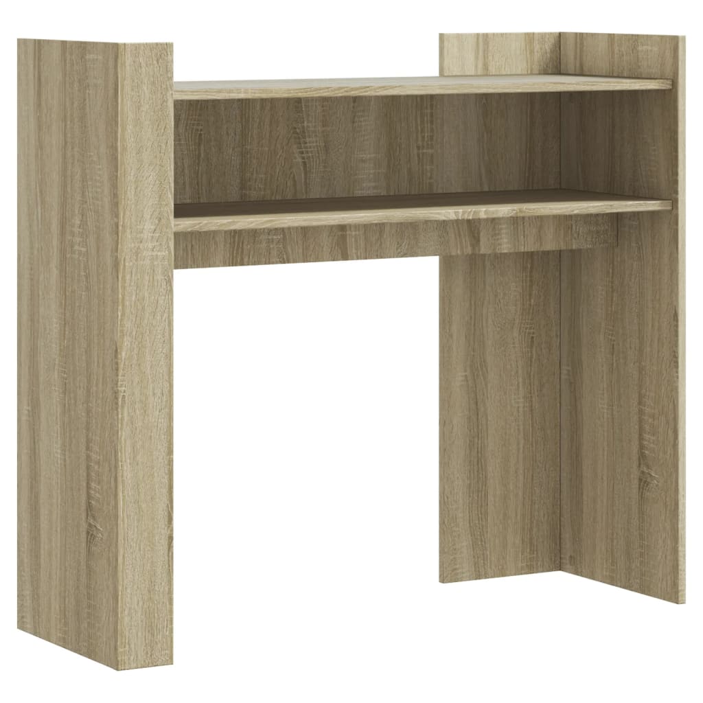 Wandtafel 100x35x90 cm bewerkt hout sonoma eikenkleurig is nu te koop bij PeponiXL, paradijselijk wonen!