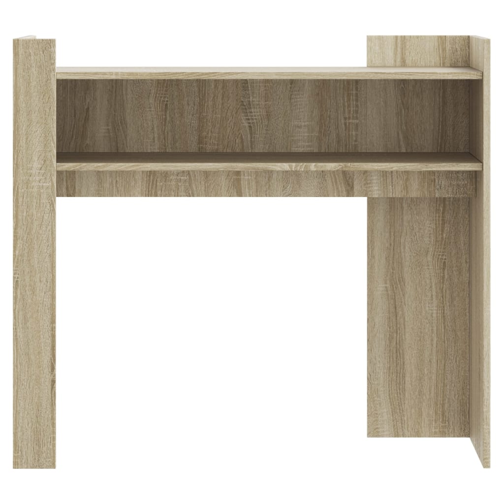 Wandtafel 100x35x90 cm bewerkt hout sonoma eikenkleurig is nu te koop bij PeponiXL, paradijselijk wonen!