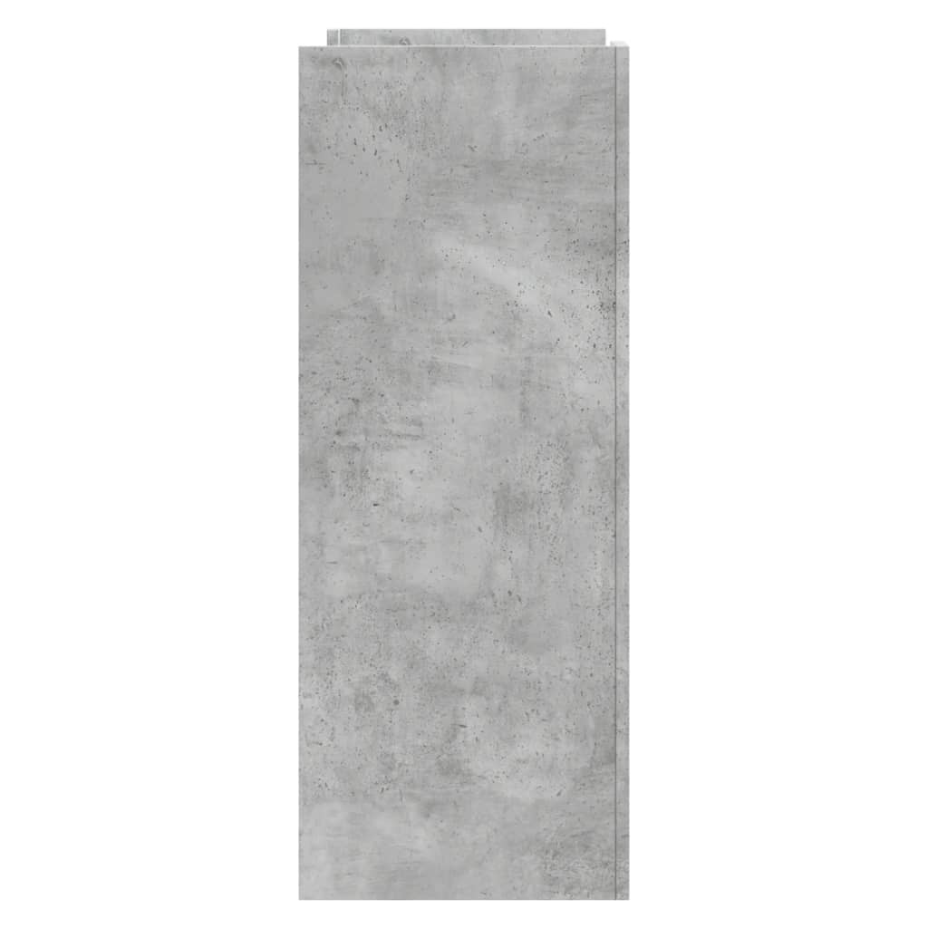 Wandtafel 100x35x90 cm bewerkt hout betongrijs is nu te koop bij PeponiXL, paradijselijk wonen!