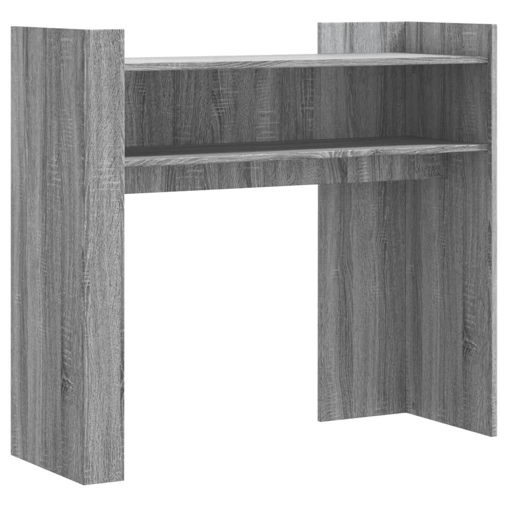 Wandtafel 100x35x90 cm bewerkt hout grijs sonoma eikenkleurig is nu te koop bij PeponiXL, paradijselijk wonen!