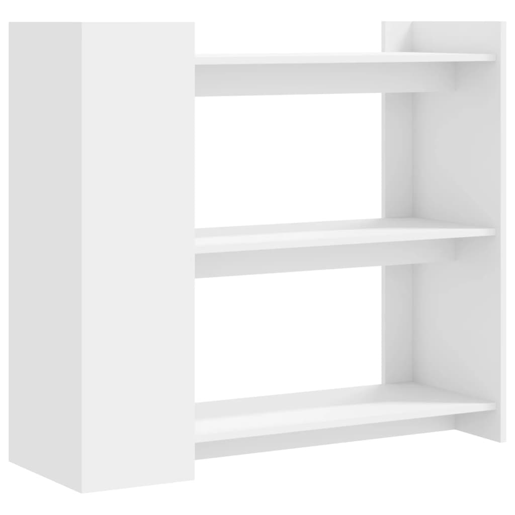 Wandtafel 100x35x90 cm bewerkt hout wit is nu te koop bij PeponiXL, paradijselijk wonen!