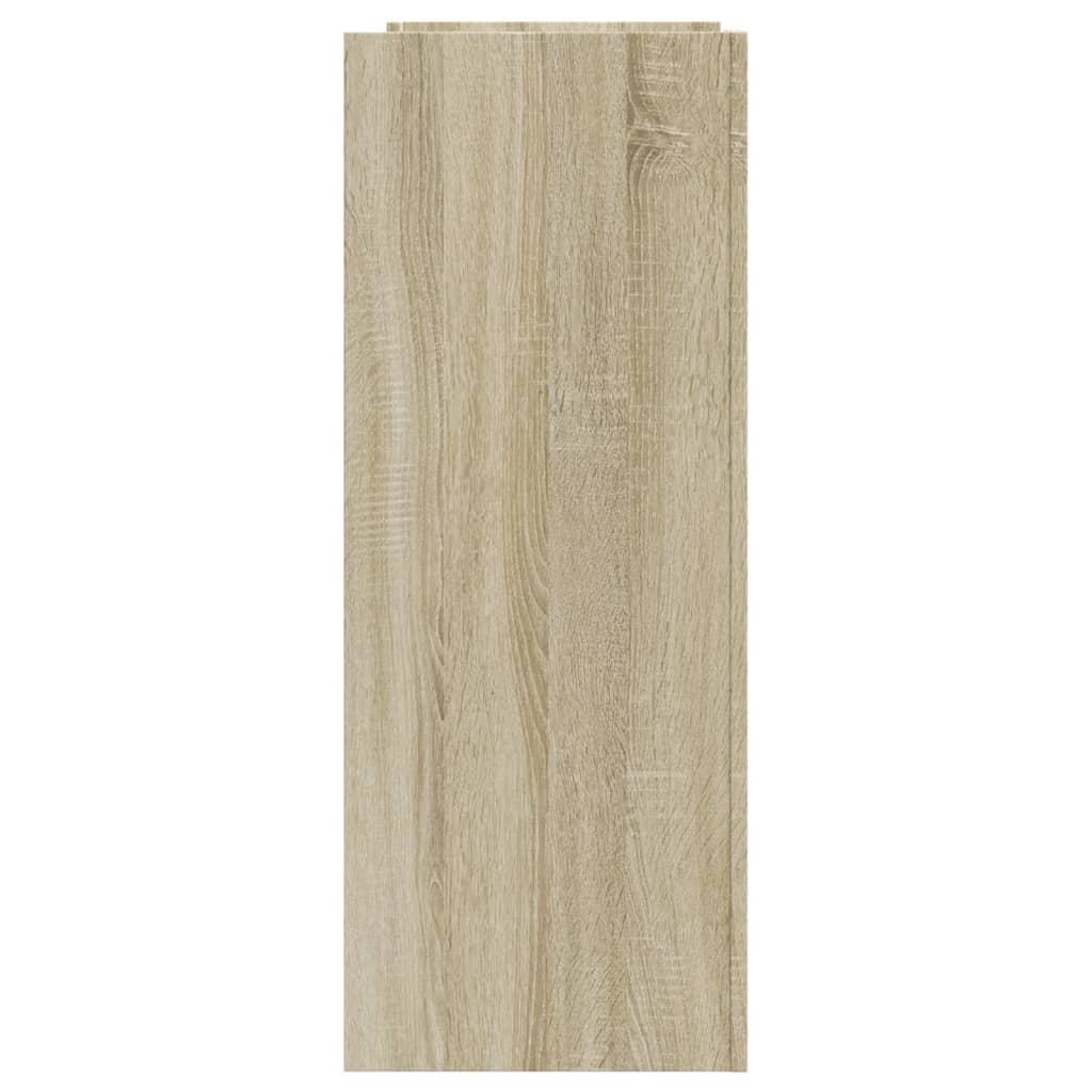Wandtafel 100x35x90 cm bewerkt hout sonoma eikenkleurig is nu te koop bij PeponiXL, paradijselijk wonen!