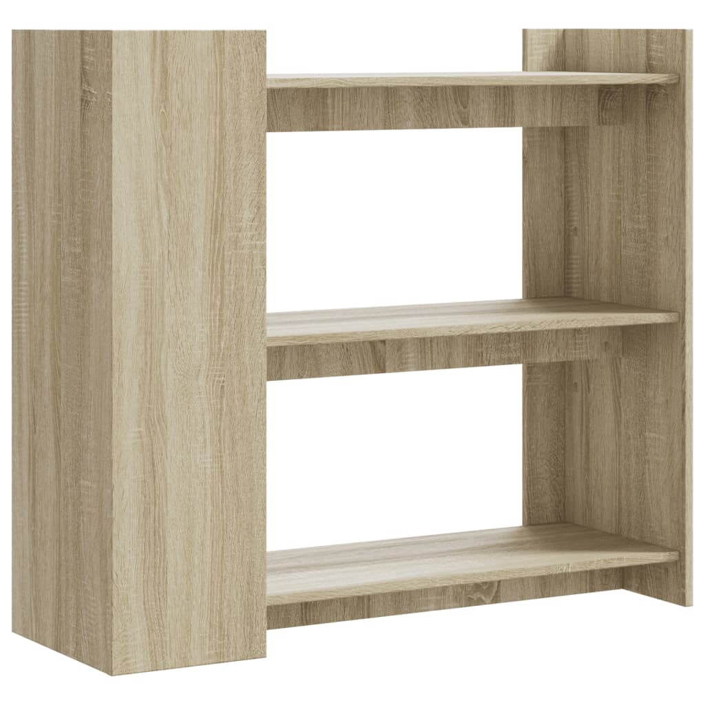 Wandtafel 100x35x90 cm bewerkt hout sonoma eikenkleurig is nu te koop bij PeponiXL, paradijselijk wonen!
