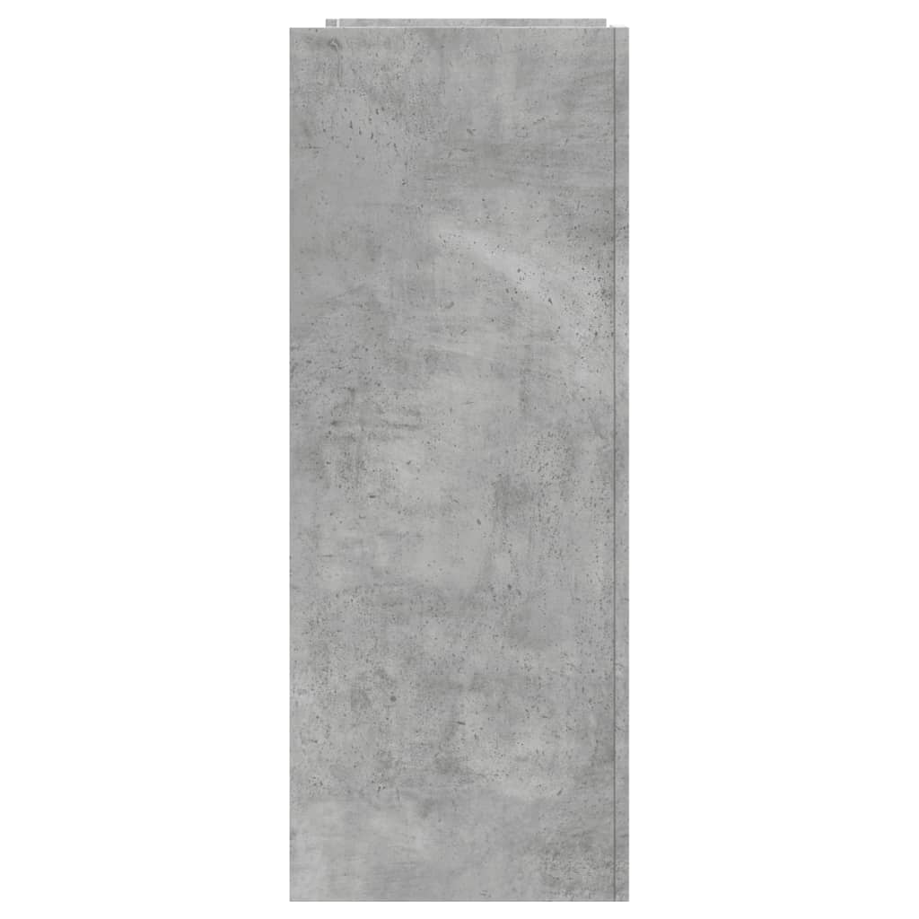 Wandtafel 100x35x90 cm bewerkt hout betongrijs is nu te koop bij PeponiXL, paradijselijk wonen!