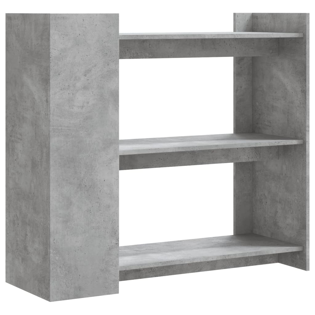 Wandtafel 100x35x90 cm bewerkt hout betongrijs is nu te koop bij PeponiXL, paradijselijk wonen!