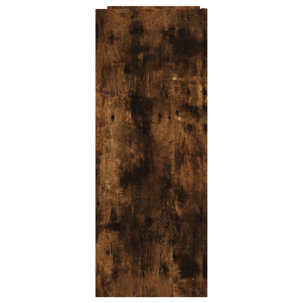 Wandtafel 100x35x90 cm bewerkt hout gerookt eikenkleurig is nu te koop bij PeponiXL, paradijselijk wonen!