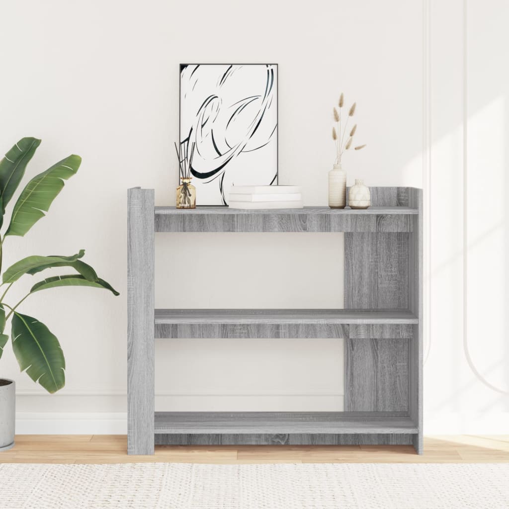 Wandtafel 100x35x90 cm bewerkt hout grijs sonoma eikenkleurig is nu te koop bij PeponiXL, paradijselijk wonen!