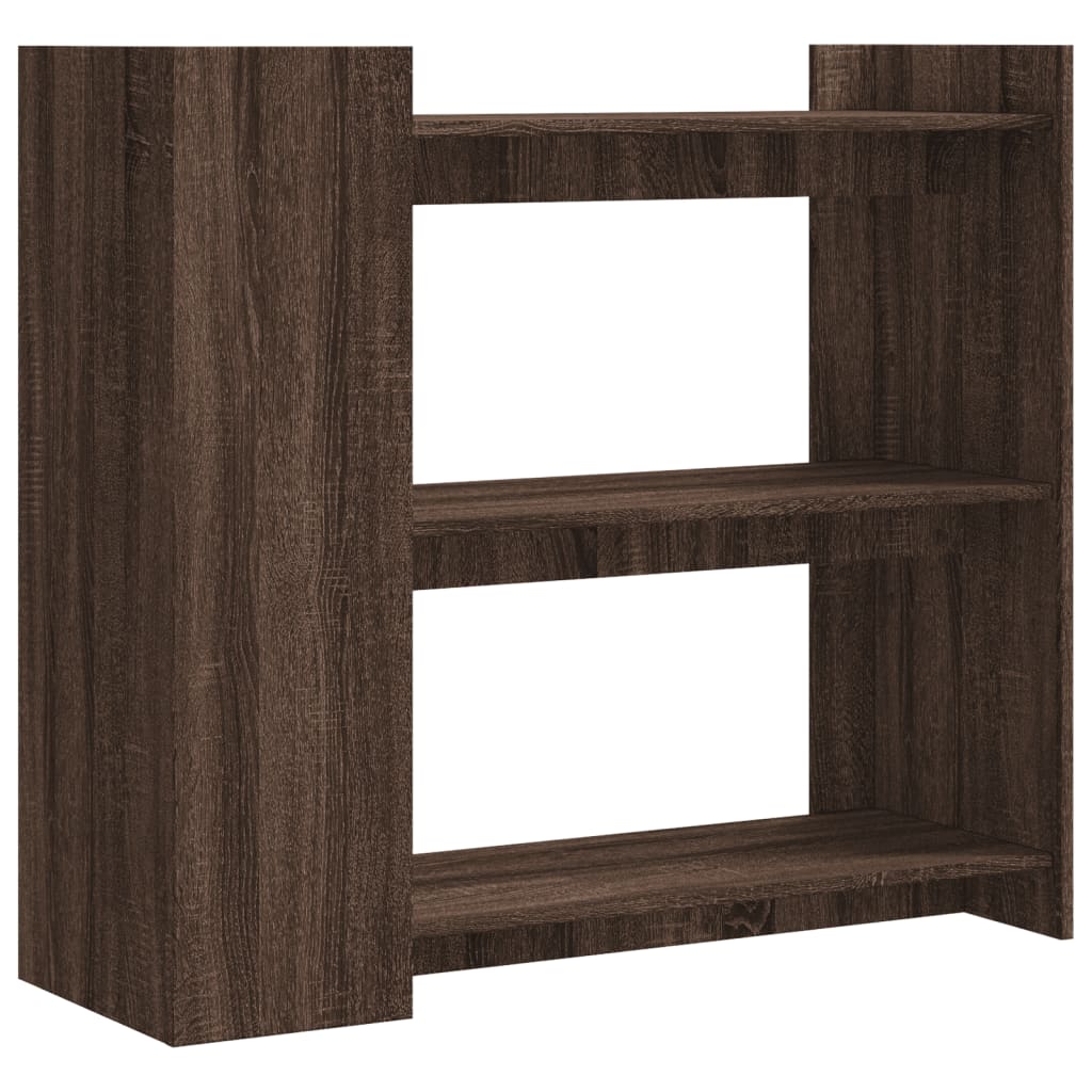 Wandtafel 100x35x90 cm bewerkt hout bruin eikenkleurig is nu te koop bij PeponiXL, paradijselijk wonen!