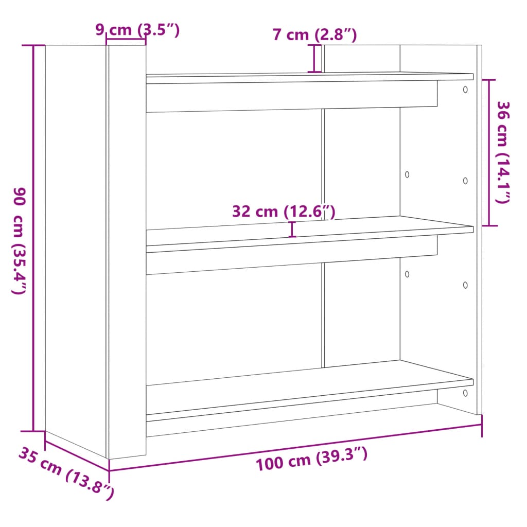 Wandtafel 100x35x90 cm bewerkt hout bruin eikenkleurig is nu te koop bij PeponiXL, paradijselijk wonen!