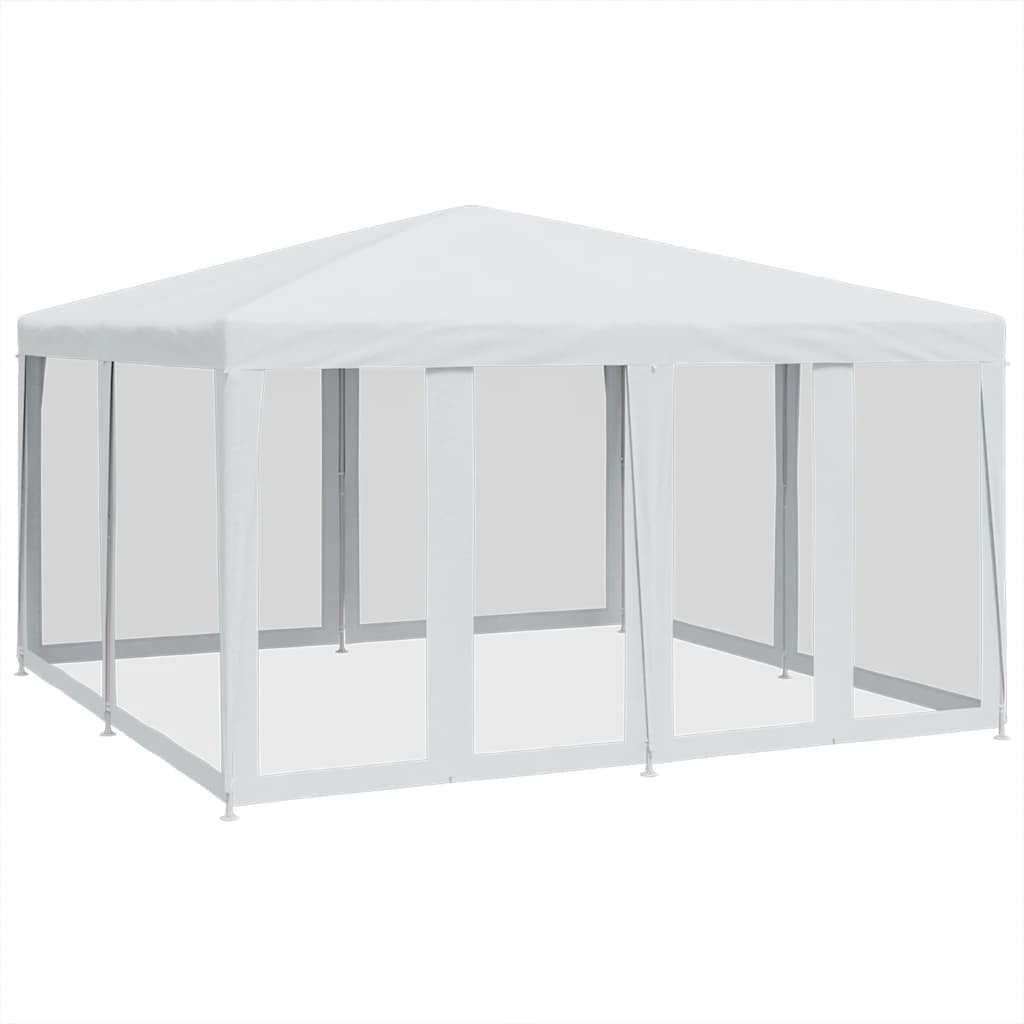 Partytent met 8 mesh zijwanden 4x4 m HDPE wit is nu te koop bij PeponiXL, paradijselijk wonen!