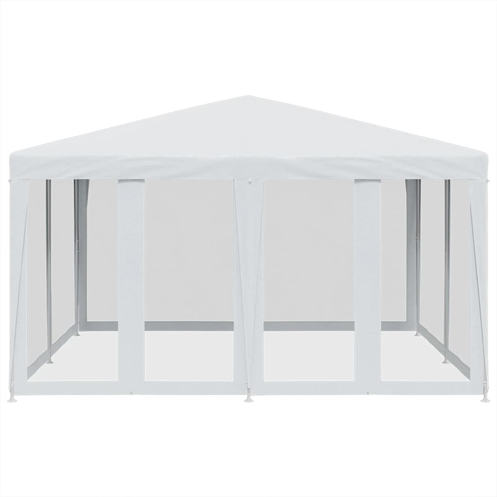Partytent met 8 mesh zijwanden 4x4 m HDPE wit is nu te koop bij PeponiXL, paradijselijk wonen!