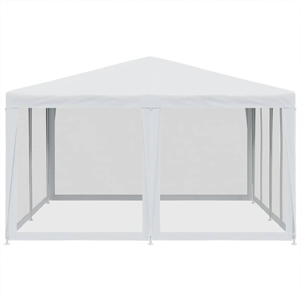 Partytent met 8 mesh zijwanden 4x4 m HDPE wit is nu te koop bij PeponiXL, paradijselijk wonen!
