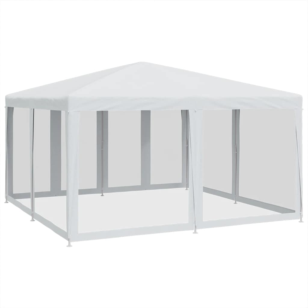 Partytent met 8 mesh zijwanden 4x4 m HDPE wit is nu te koop bij PeponiXL, paradijselijk wonen!