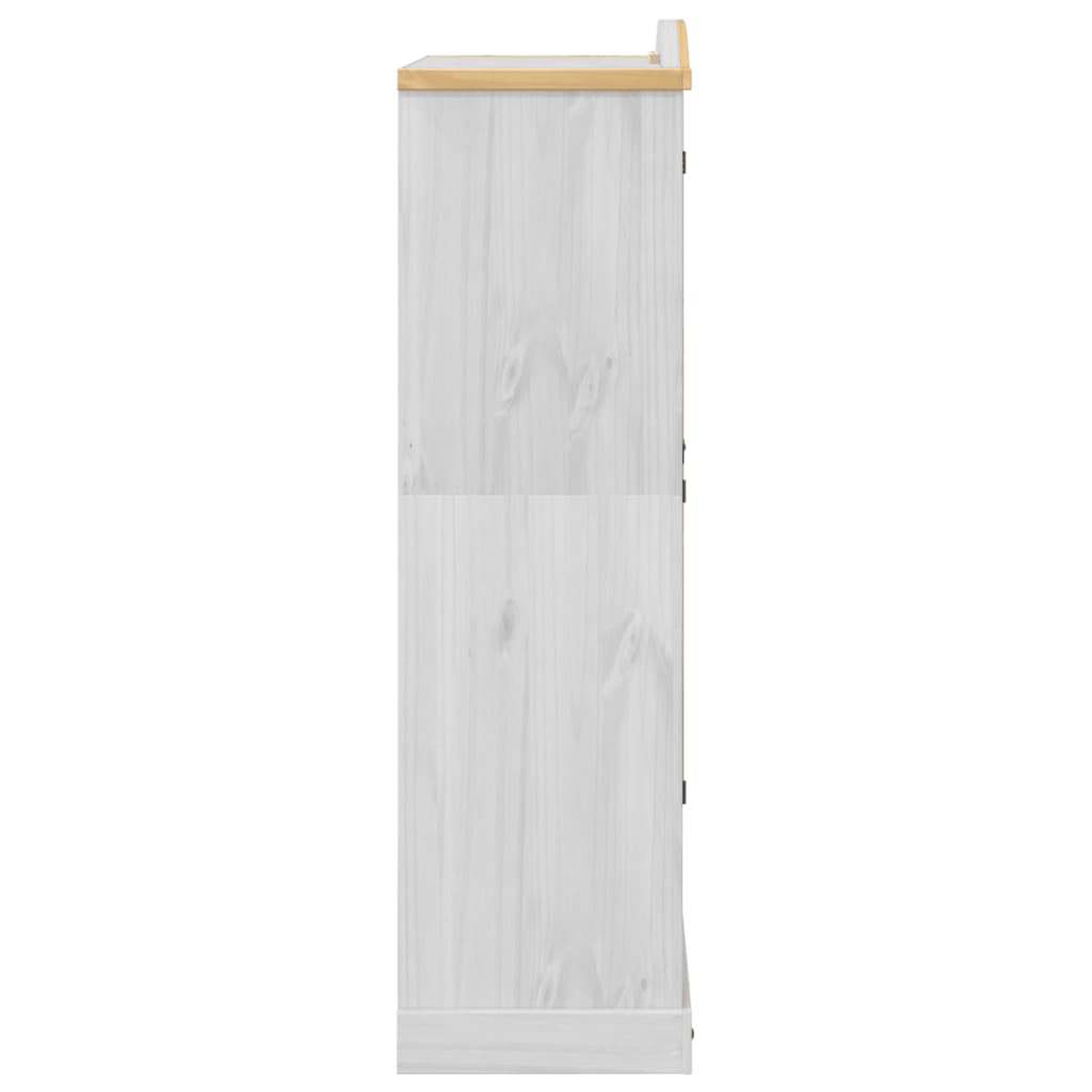 Kledingkast Corona wit 102x52x186 cm massief grenenhout is nu te koop bij PeponiXL, paradijselijk wonen!