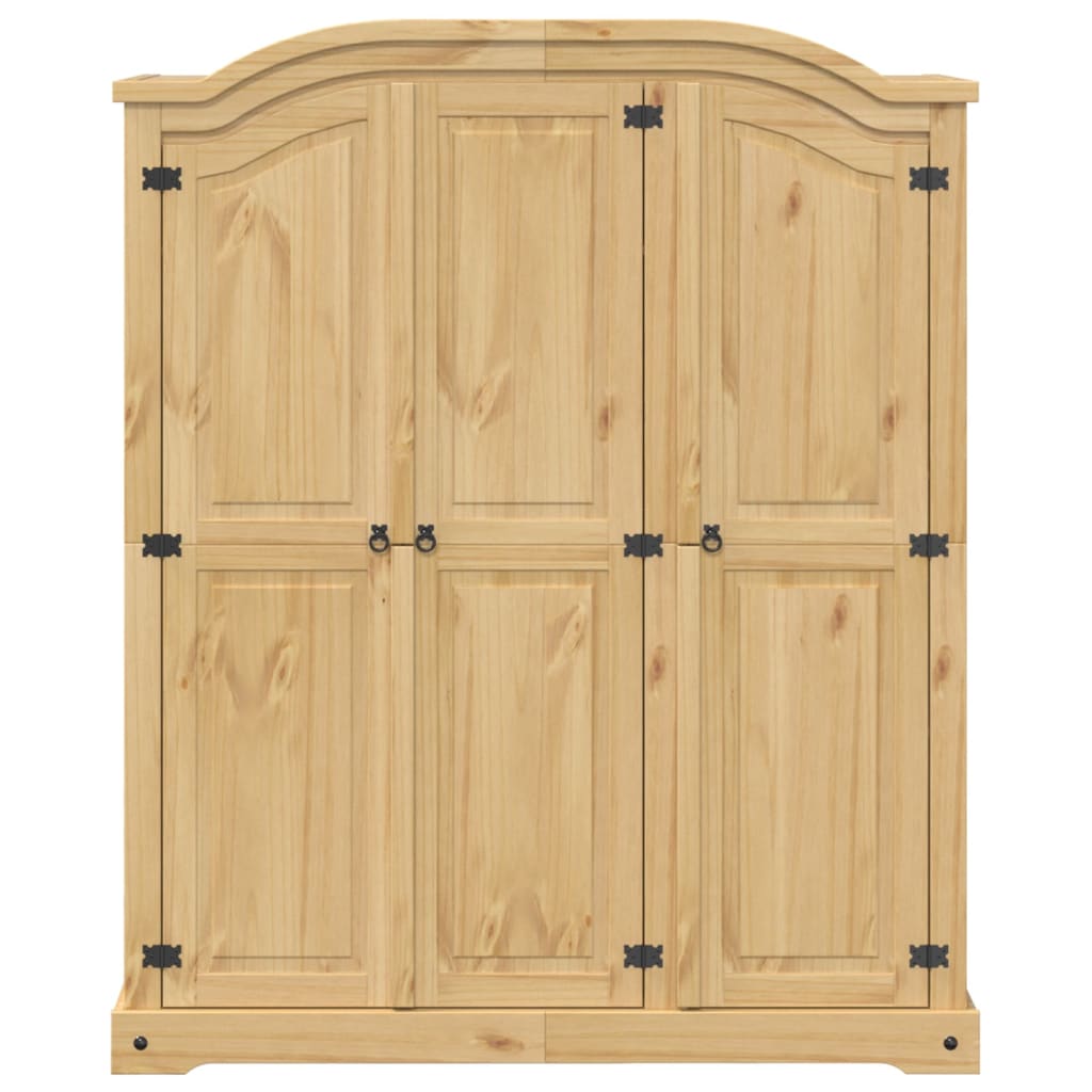 Kledingkast Corona 151,5x52x186 cm massief grenenhout is nu te koop bij PeponiXL, paradijselijk wonen!