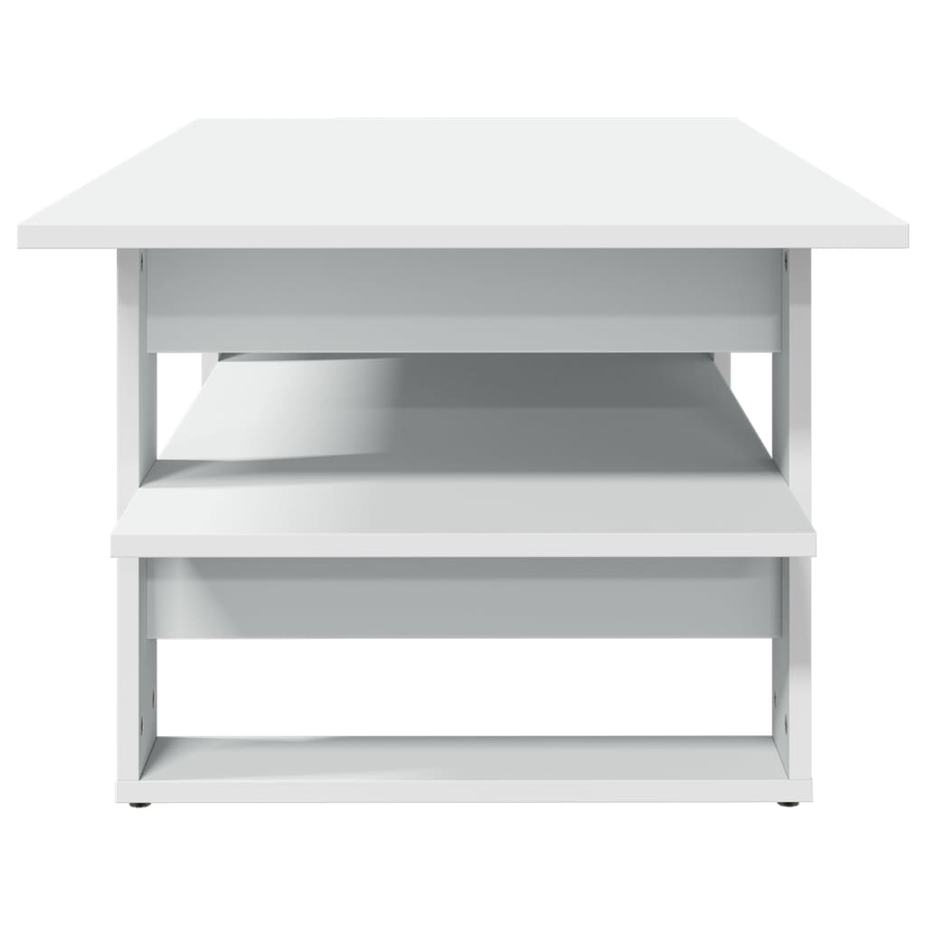 Salontafel 102x55x42 cm bewerkt hout zwart is nu te koop bij PeponiXL, paradijselijk wonen!