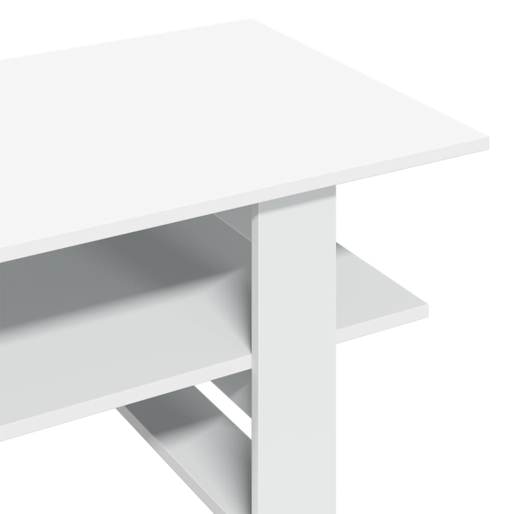 Salontafel 102x55x42 cm bewerkt hout zwart is nu te koop bij PeponiXL, paradijselijk wonen!