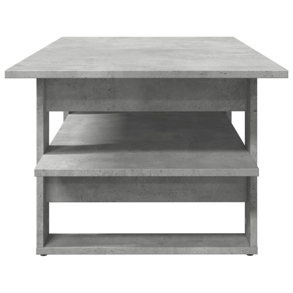 Salontafel 102x55x42 cm bewerkt hout betongrijs is nu te koop bij PeponiXL, paradijselijk wonen!