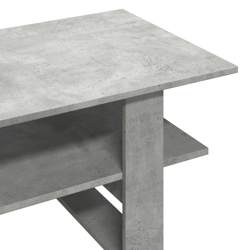 Salontafel 102x55x42 cm bewerkt hout betongrijs is nu te koop bij PeponiXL, paradijselijk wonen!