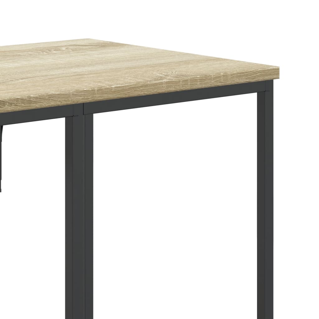 Kledingrek met schappen bewerkt hout sonoma eikenkleurig is nu te koop bij PeponiXL, paradijselijk wonen!