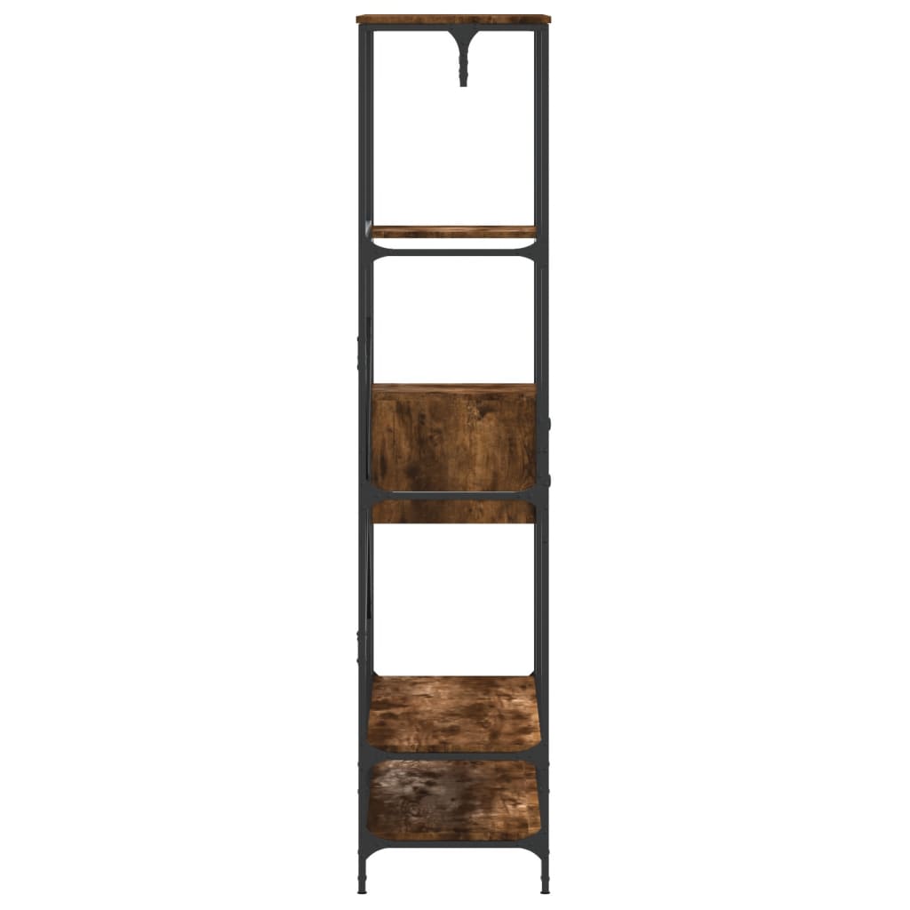 Kledingrek met schappen bewerkt hout gerookt eikenkleurig is nu te koop bij PeponiXL, paradijselijk wonen!