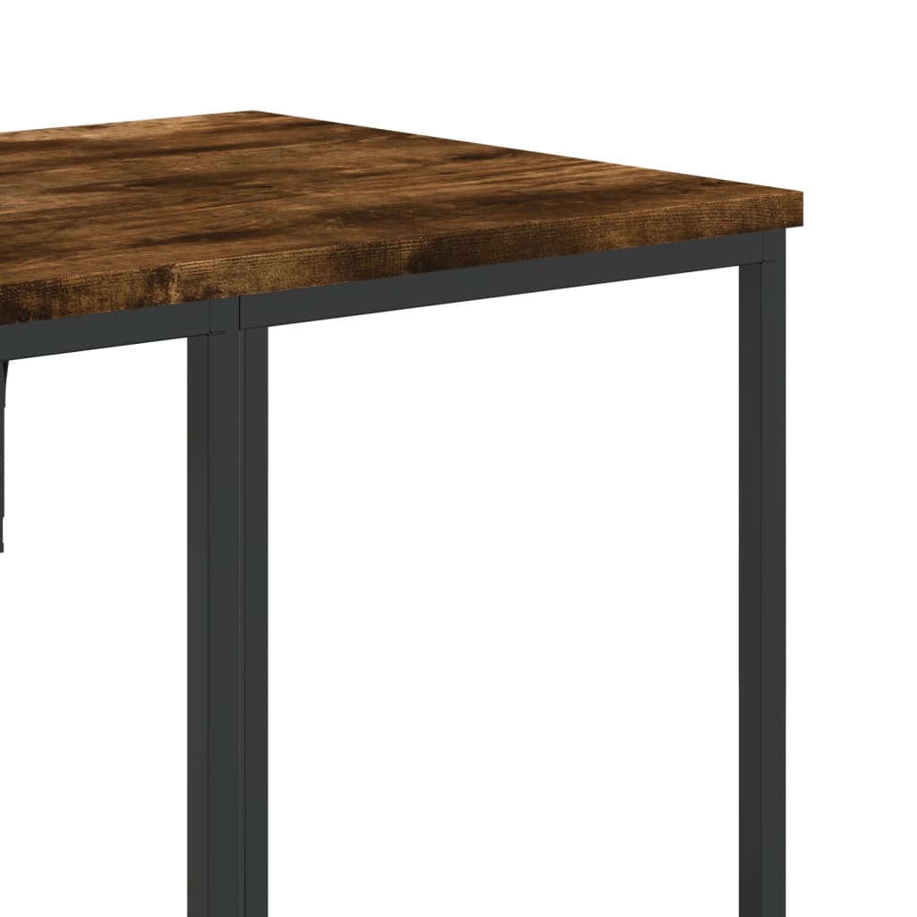 Kledingrek met schappen bewerkt hout gerookt eikenkleurig is nu te koop bij PeponiXL, paradijselijk wonen!