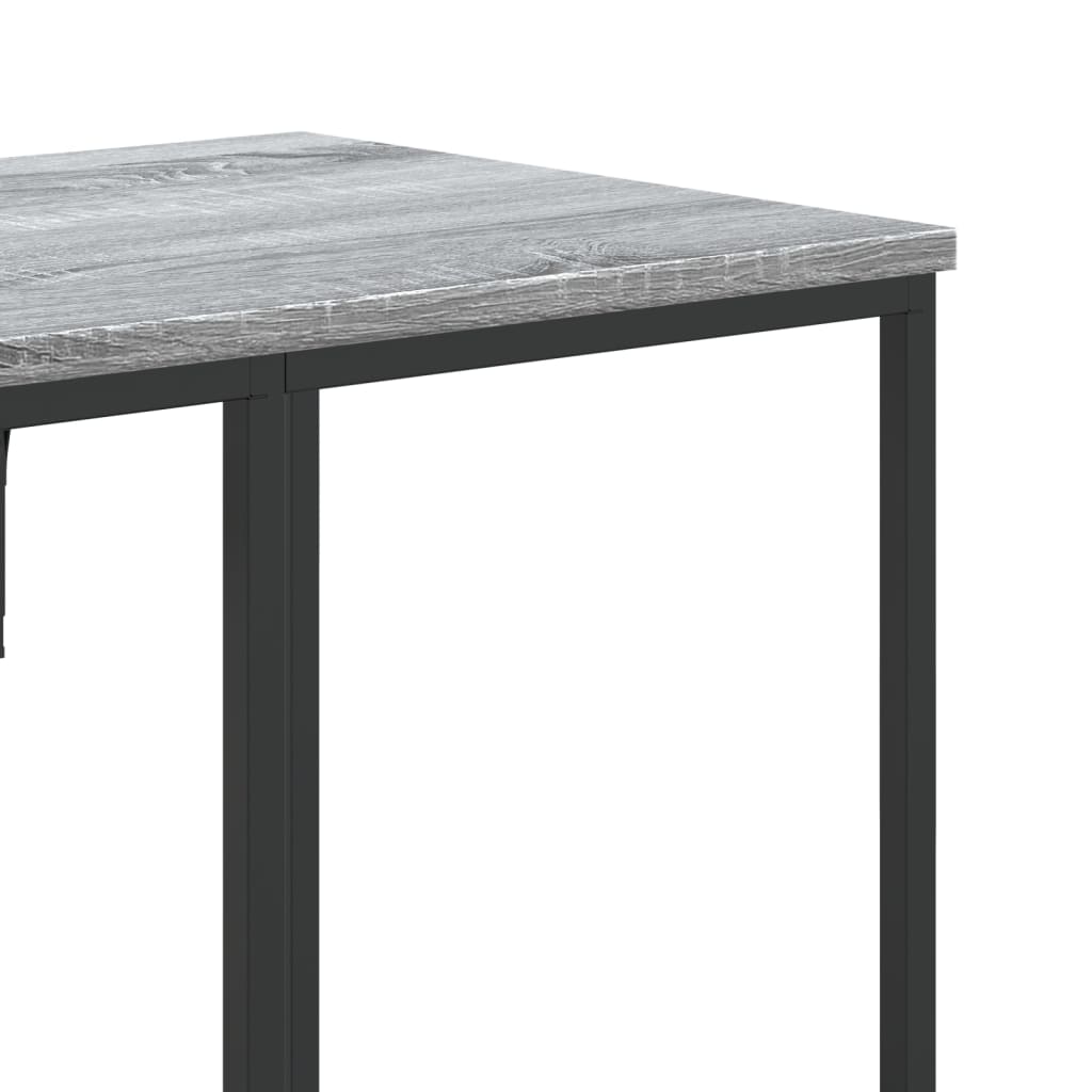 Kledingrek met schappen bewerkt hout grijs sonoma eikenkleurig is nu te koop bij PeponiXL, paradijselijk wonen!
