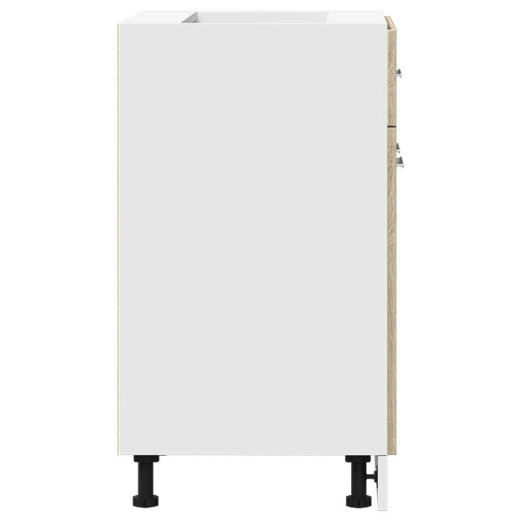 Onderkast met lade Lyon 60x46x81,5 cm bewerkt hout sonoma eikenkleurig is nu te koop bij PeponiXL, paradijselijk wonen!