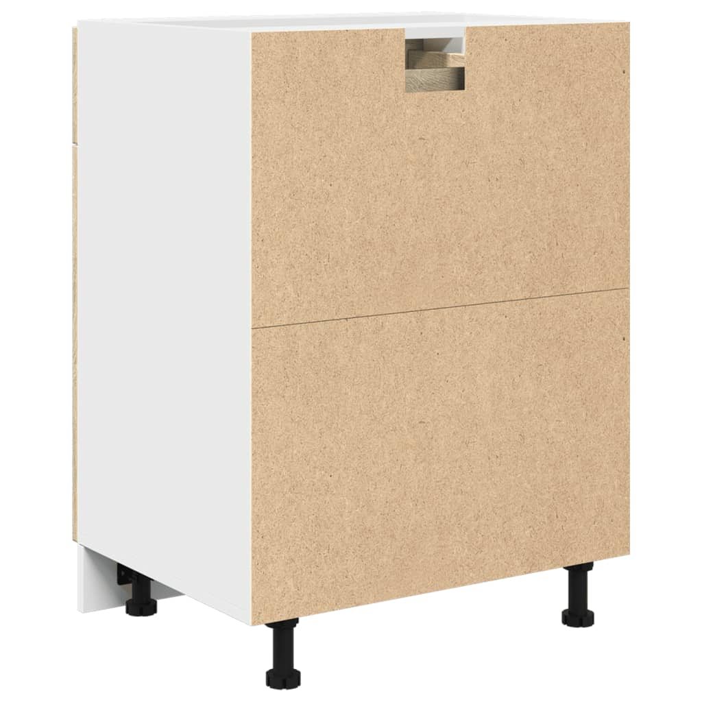 Onderkast met lade Lyon 60x46x81,5 cm bewerkt hout sonoma eikenkleurig is nu te koop bij PeponiXL, paradijselijk wonen!