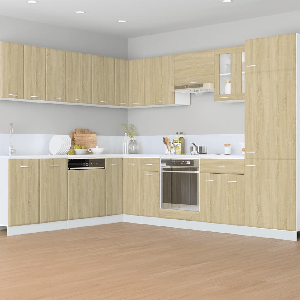 Koelkast Lyonkast Lyon 60x57x207 cm bewerkt hout sonoma eikenkleurig is nu te koop bij PeponiXL, paradijselijk wonen!