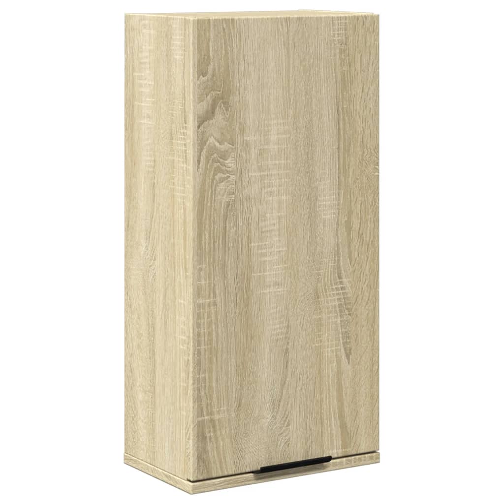 Badkamerkast wandgemonteerd 32x20x67 cm sonoma eikenkleurig is nu te koop bij PeponiXL, paradijselijk wonen!