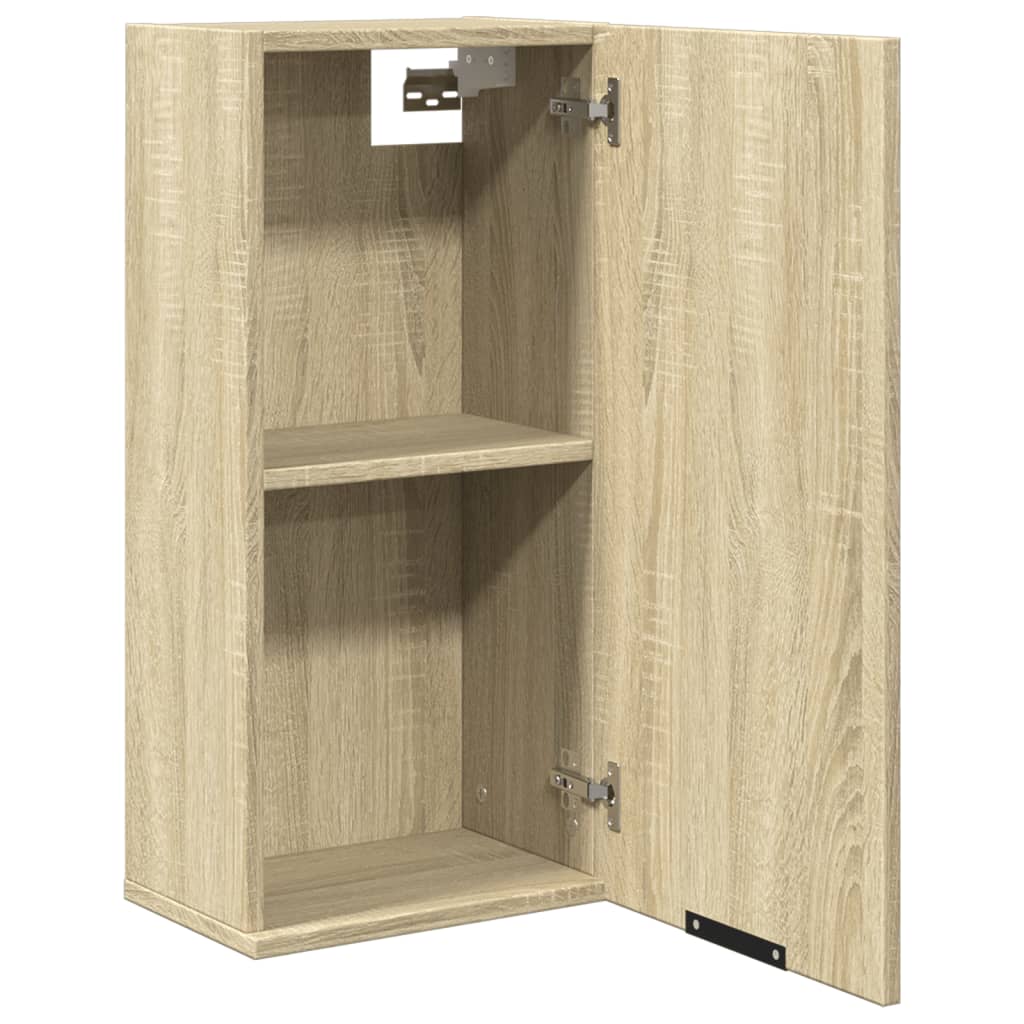 Badkamerkast wandgemonteerd 32x20x67 cm sonoma eikenkleurig is nu te koop bij PeponiXL, paradijselijk wonen!
