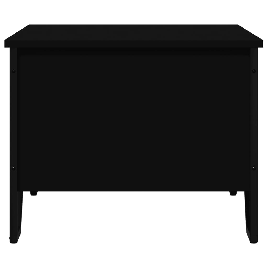 Salontafel 100x51x40 cm bewerkt hout zwart is nu te koop bij PeponiXL, paradijselijk wonen!