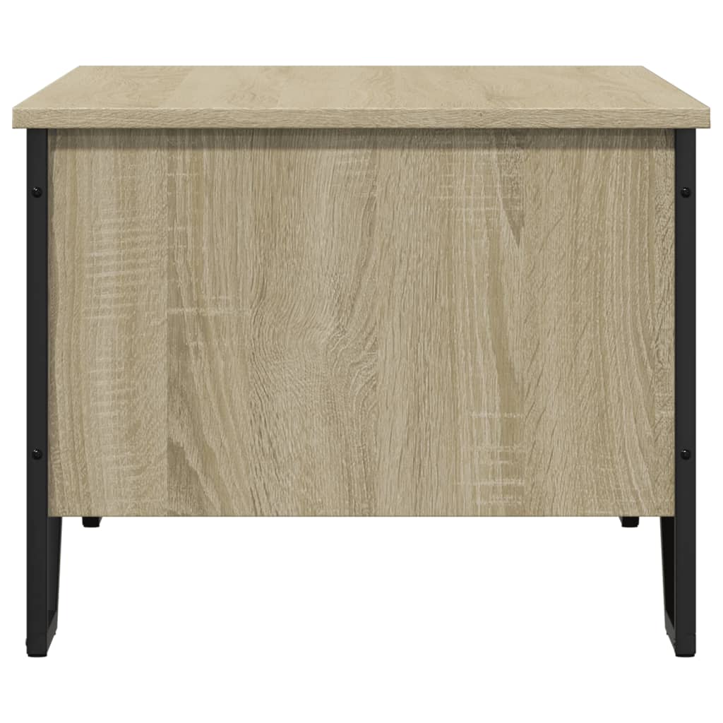 Salontafel 100x51x40 cm bewerkt hout sonoma eikenkleurig is nu te koop bij PeponiXL, paradijselijk wonen!