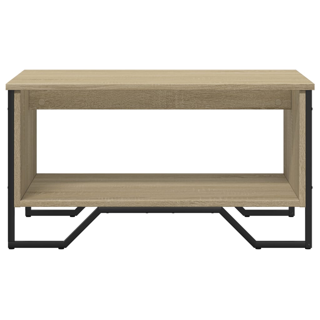 Salontafel 75x51x40 cm bewerkt hout sonoma eikenkleurig is nu te koop bij PeponiXL, paradijselijk wonen!