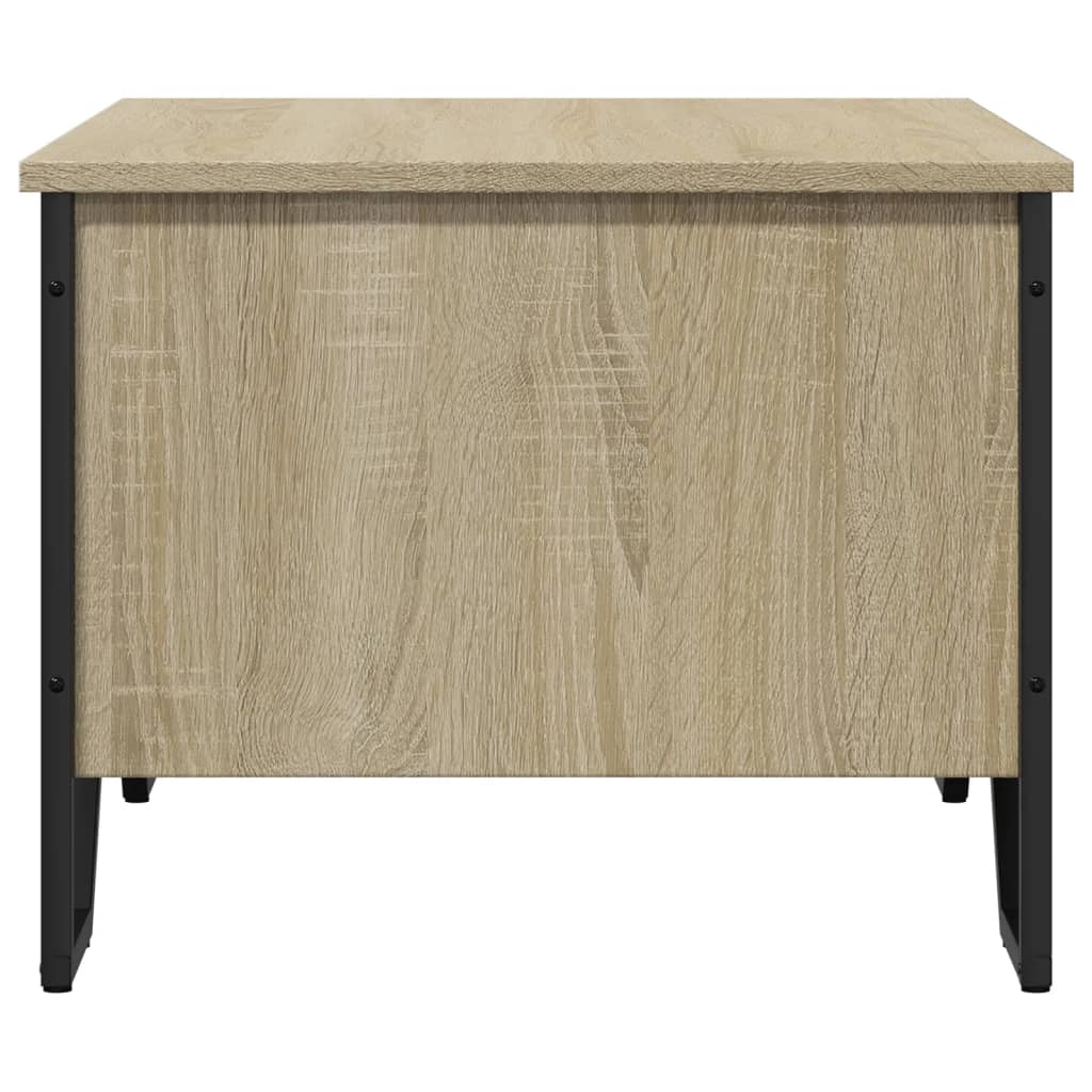 Salontafel 75x51x40 cm bewerkt hout sonoma eikenkleurig is nu te koop bij PeponiXL, paradijselijk wonen!