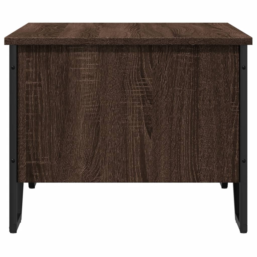 Salontafel 75x51x40 cm bewerkt hout bruin eikenkleur is nu te koop bij PeponiXL, paradijselijk wonen!
