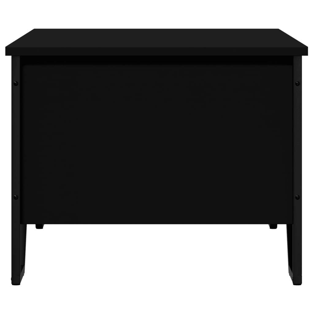 Salontafel 100x51x40 cm bewerkt hout zwart is nu te koop bij PeponiXL, paradijselijk wonen!