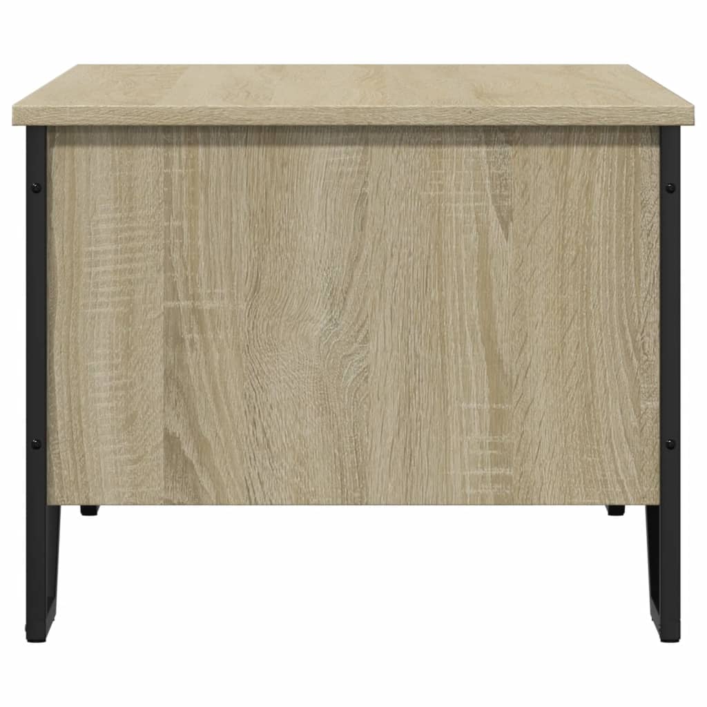 Salontafel 100x51x40 cm bewerkt hout sonoma eikenkleurig is nu te koop bij PeponiXL, paradijselijk wonen!