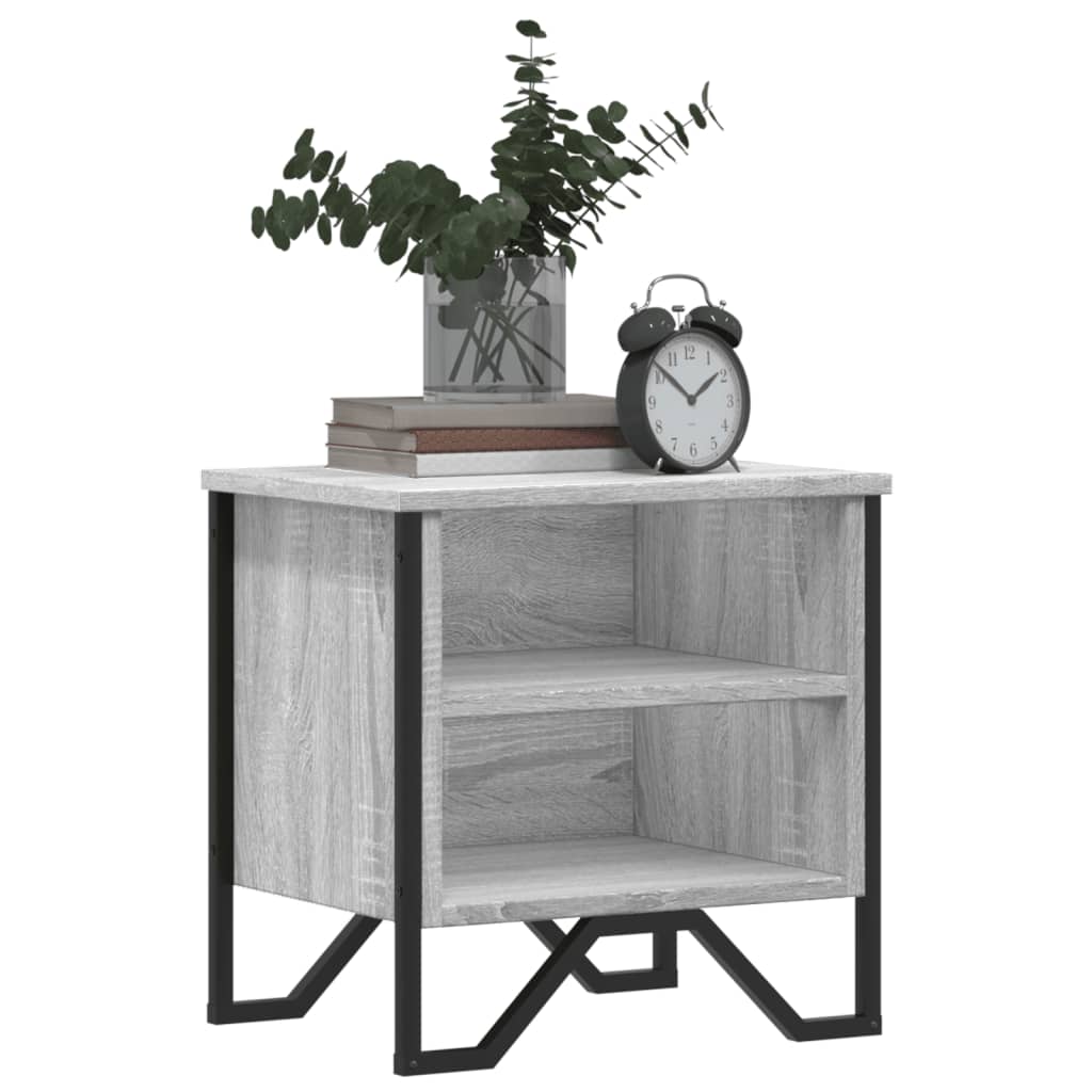 Nachtkastjes 2 st 40x30x40 cm bewerkt hout grijs sonoma eiken is nu te koop bij PeponiXL, paradijselijk wonen!