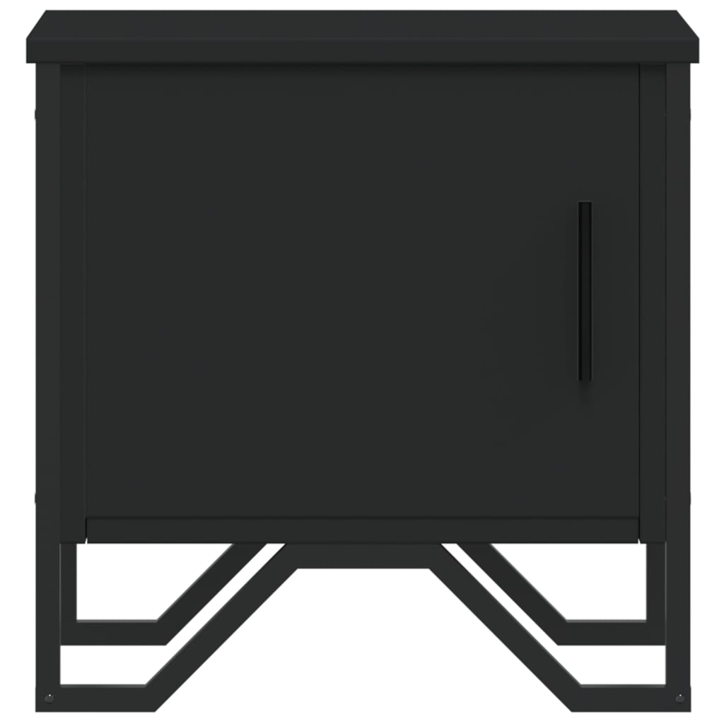 Nachtkastje 40x30x40 cm spaanplaat zwart is nu te koop bij PeponiXL, paradijselijk wonen!