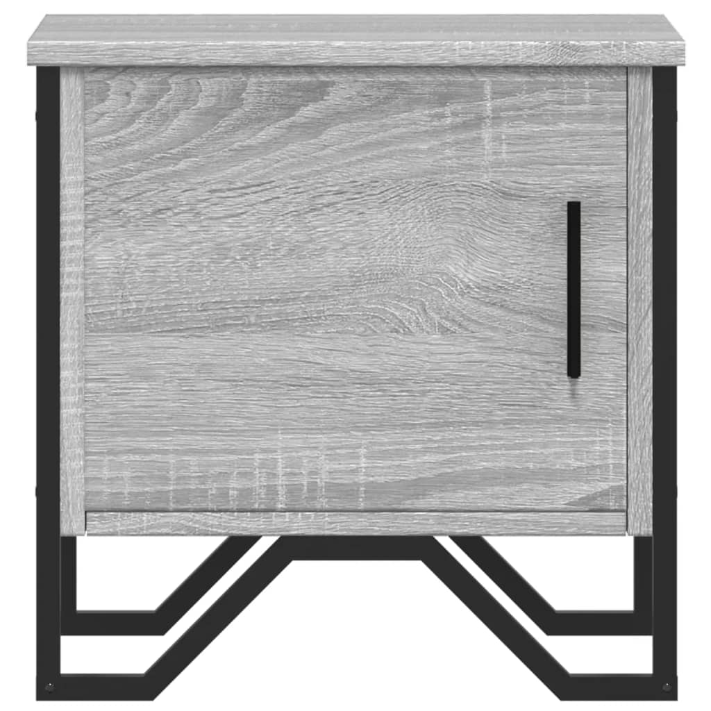 Nachtkastjes 2 st 40x30x40 cm bewerkt hout grijs sonoma eiken is nu te koop bij PeponiXL, paradijselijk wonen!
