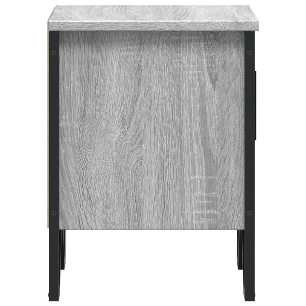 Nachtkastjes 2 st 40x30x40 cm bewerkt hout grijs sonoma eiken is nu te koop bij PeponiXL, paradijselijk wonen!