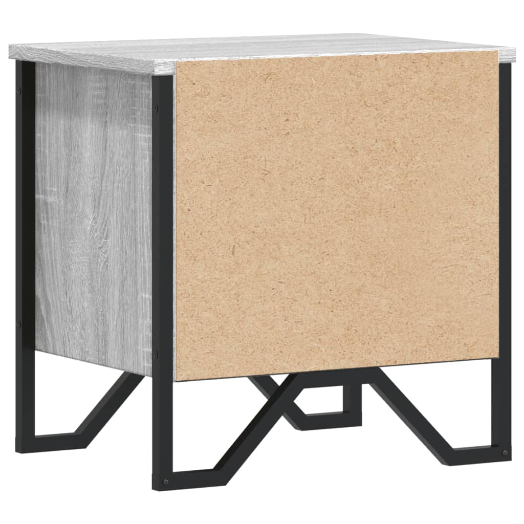Nachtkastjes 2 st 40x30x40 cm bewerkt hout grijs sonoma eiken is nu te koop bij PeponiXL, paradijselijk wonen!