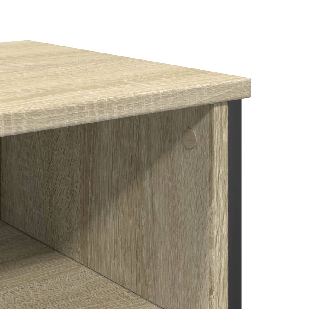 Wandtafel 100x35x74,5 cm bewerkt hout sonoma eikenkleurig is nu te koop bij PeponiXL, paradijselijk wonen!