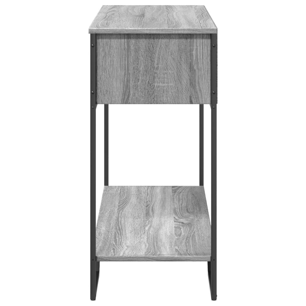 Wandtafel 100x35x74,5 cm bewerkt hout grijs sonoma eikenkleurig is nu te koop bij PeponiXL, paradijselijk wonen!