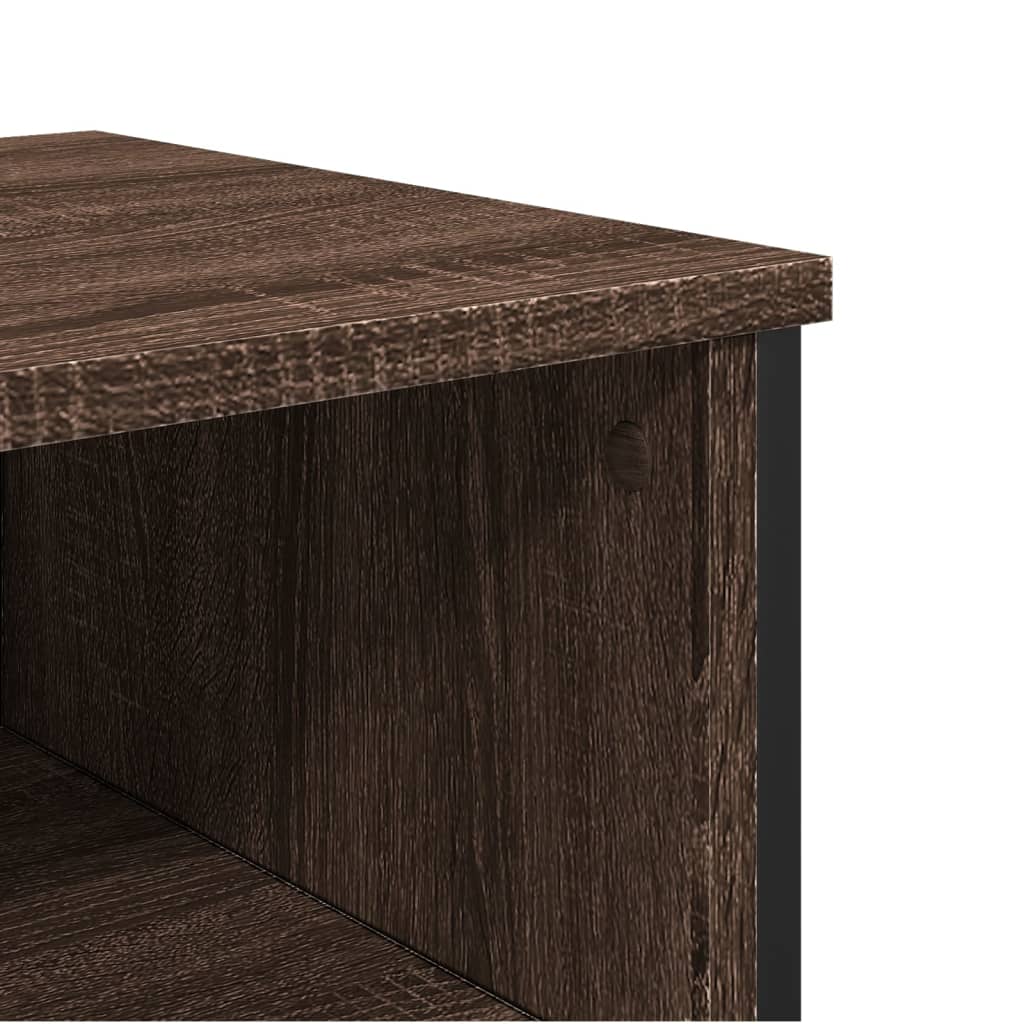 Wandtafel 100x35x74,5 cm bewerkt hout bruin eikenkleurig is nu te koop bij PeponiXL, paradijselijk wonen!