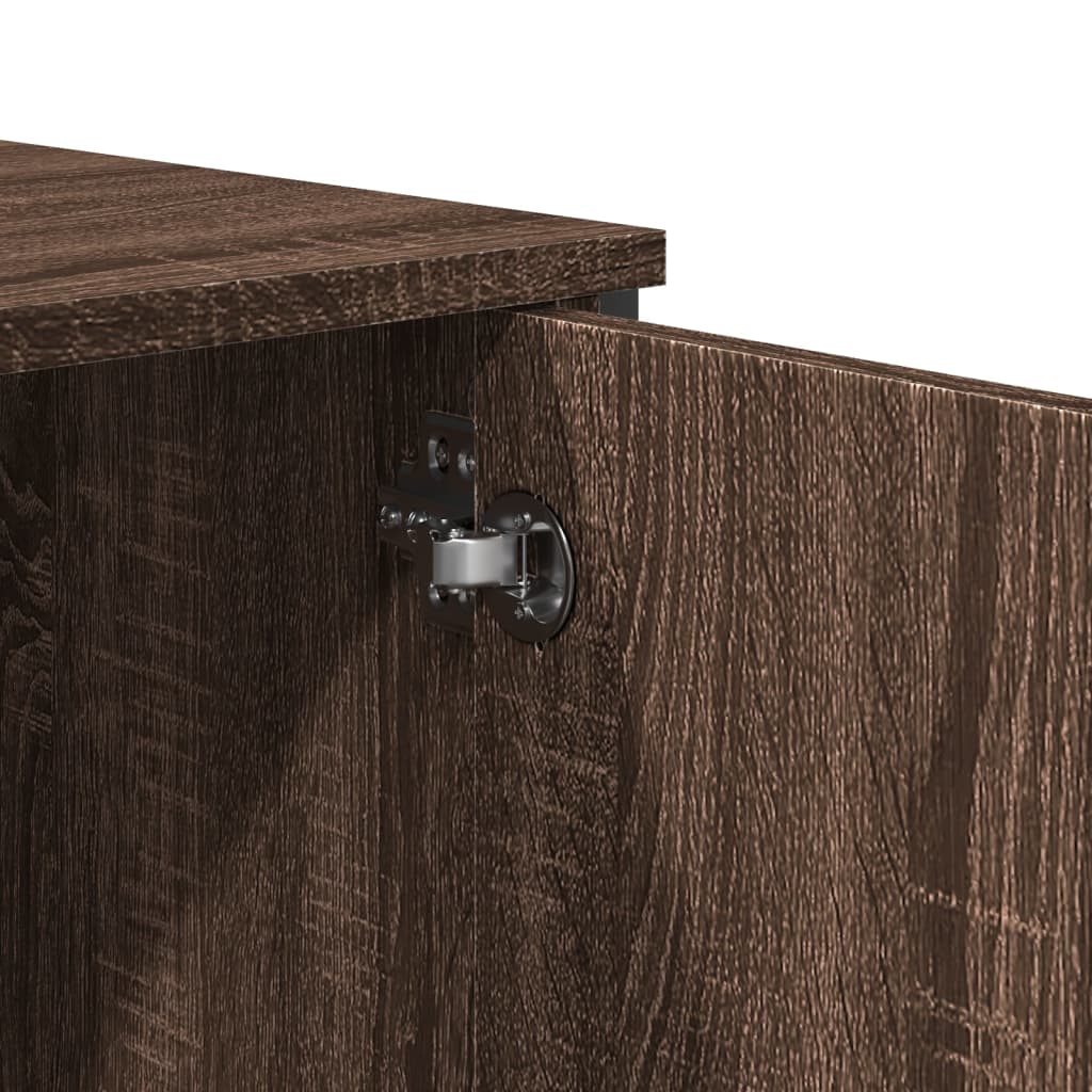 Wandtafel 100x35x74,5 cm bewerkt hout bruin eikenkleurig is nu te koop bij PeponiXL, paradijselijk wonen!