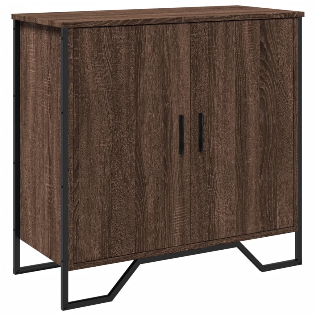 Dressoir 78x35,5x74,5 cm bewerkt hout bruin eikenkleur is nu te koop bij PeponiXL, paradijselijk wonen!