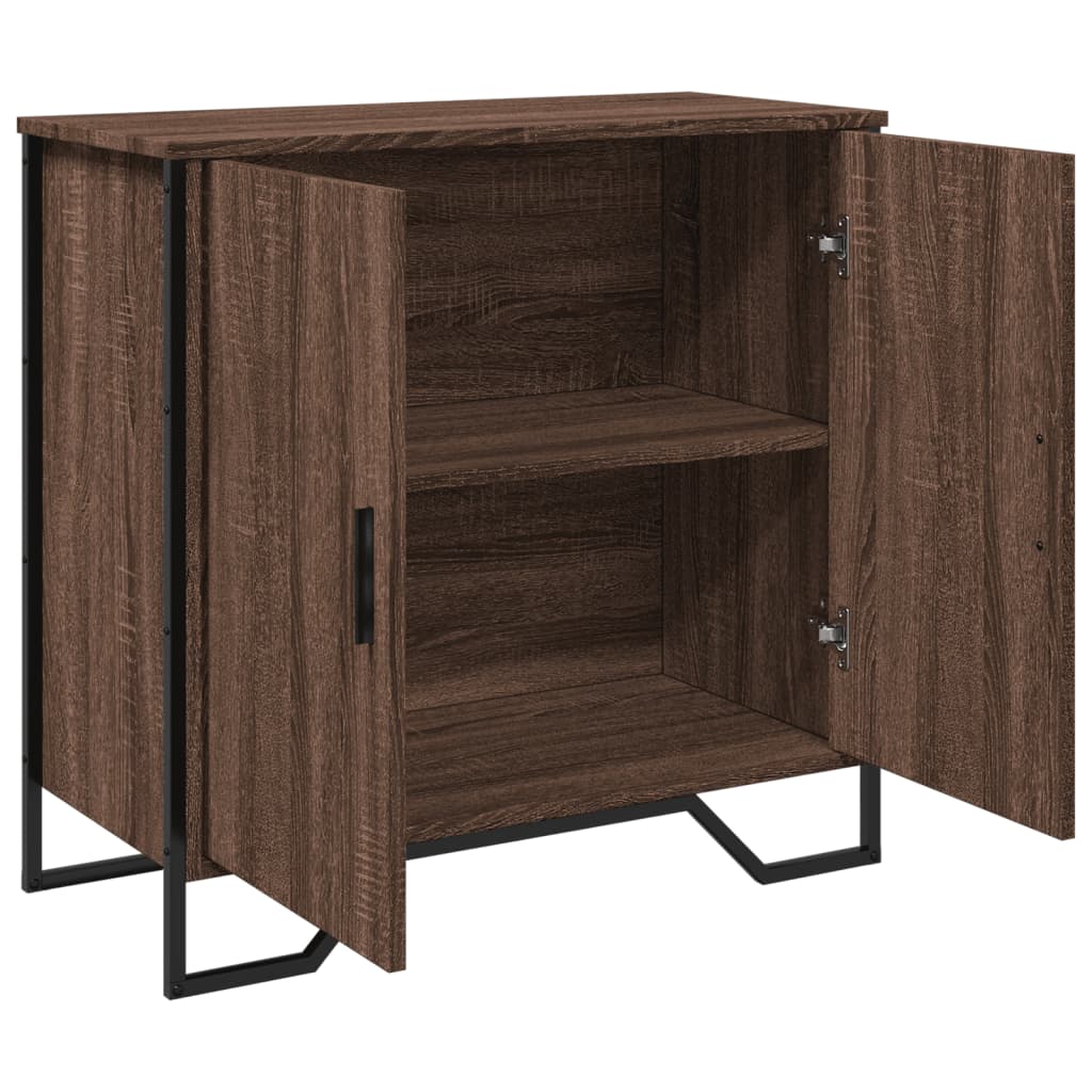 Dressoir 78x35,5x74,5 cm bewerkt hout bruin eikenkleur is nu te koop bij PeponiXL, paradijselijk wonen!